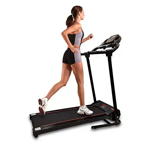 SereneLife Folding Treadmill - Foldable Home Fitness Equipment with LCD for Walking & Running