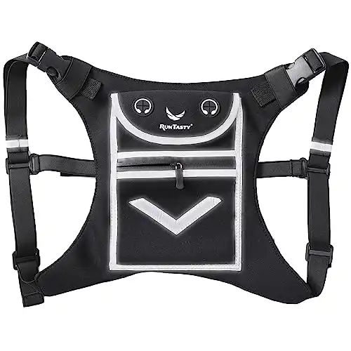 Running Mini Backpack Vest for Men & Women - Reflective w/360 Hi-Viz, Holds Accessories